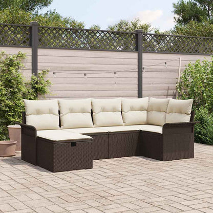 Havesofa Sæt Med Pude 6 Dele Polyrattan