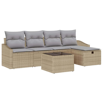 Sofa Sæt 6 Stk. Polyrattan - Billede 2