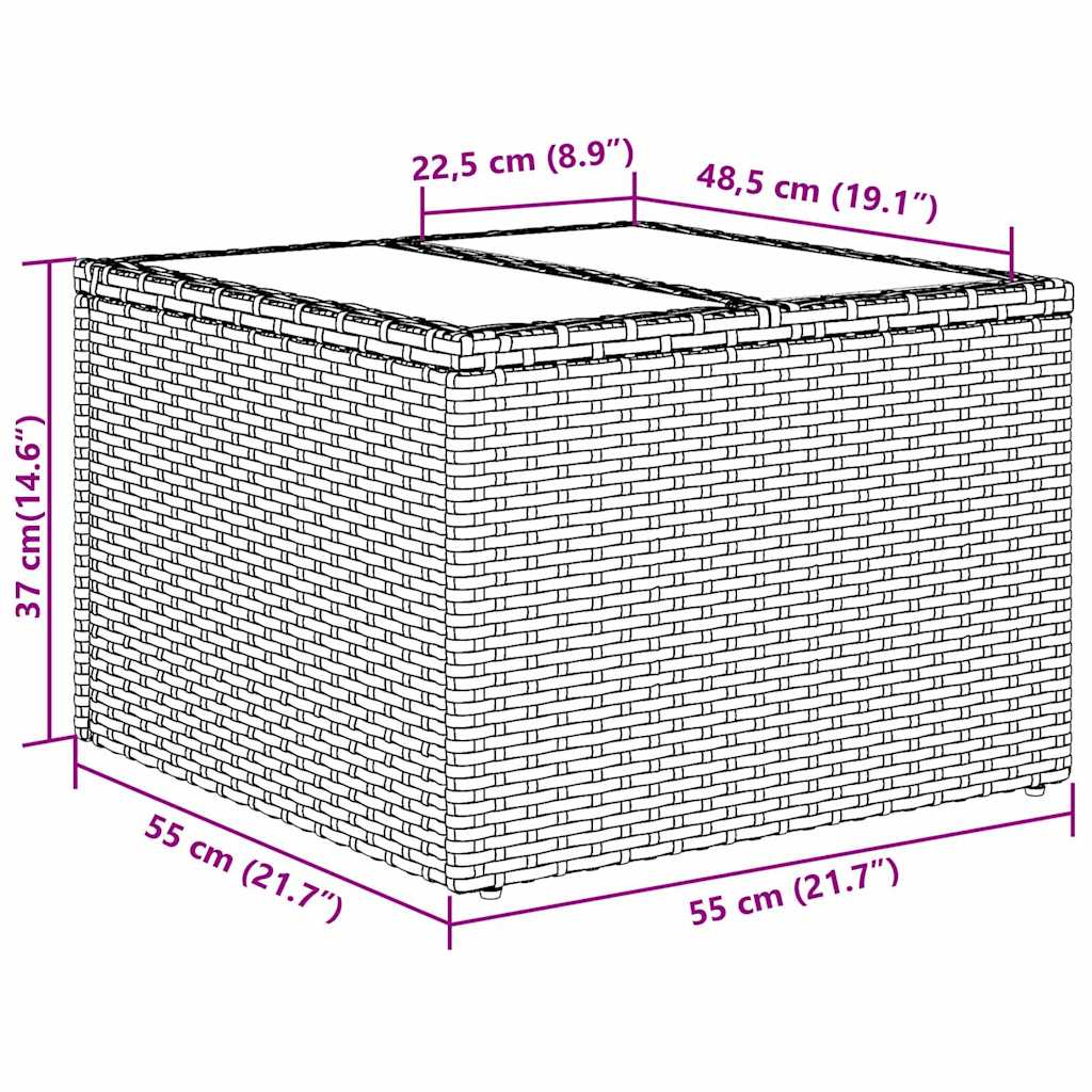 Sofa Sæt 6 Stk. Polyrattan - Billede 13