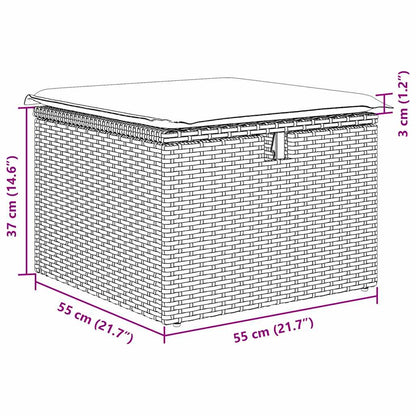 Sofa Sæt 6 Stk. Polyrattan - Billede 14