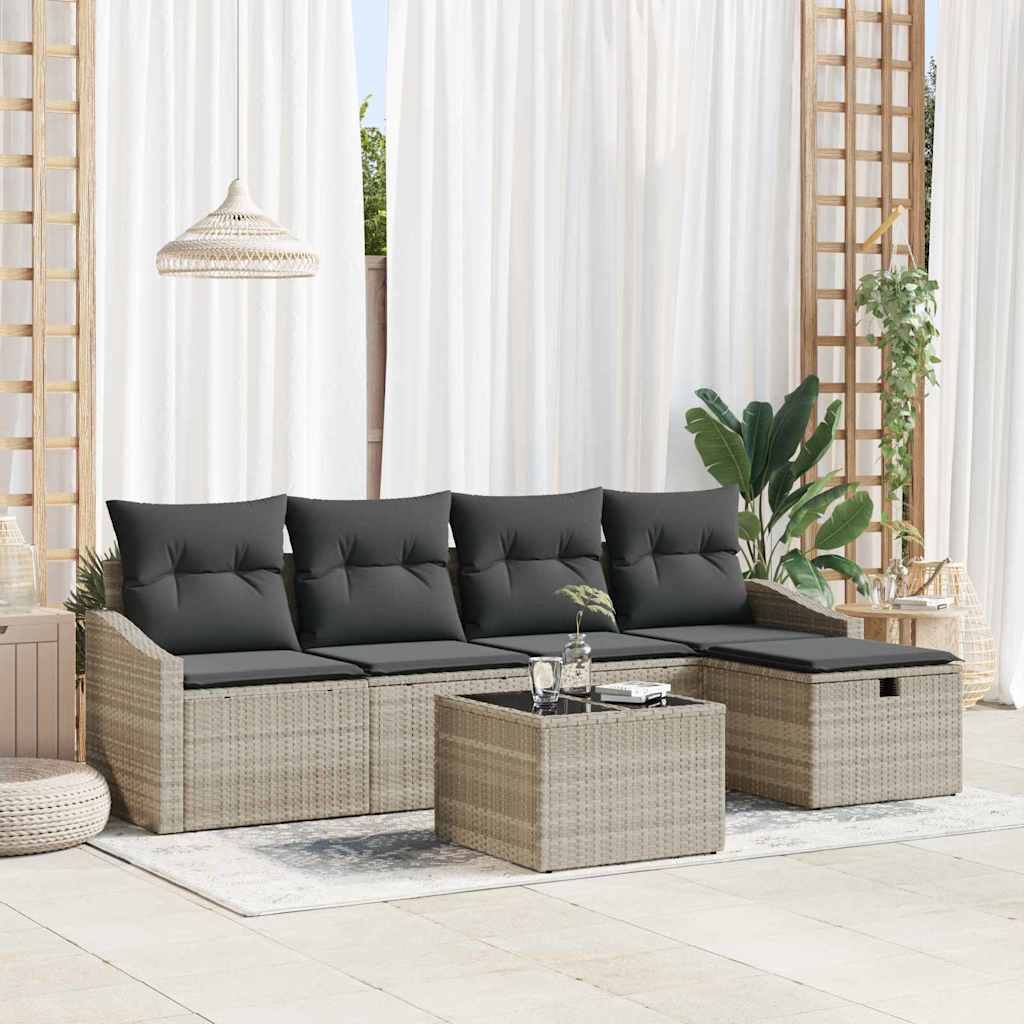 Sofa Sæt Med Pude Med Opbevaring Polyrattan