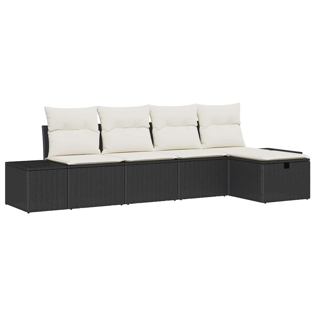 Havesofa Sæt 5 Stk. Polyrattan - Billede 2