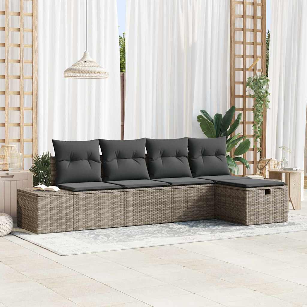 Havesofa Sæt 5 Stk. Polyrattan - Variant 3359358