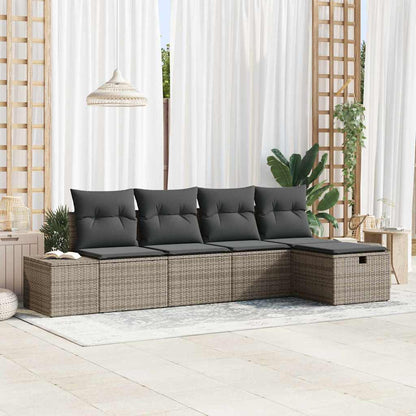 Havesofa Sæt 5 Stk. Polyrattan - Variant 3359358