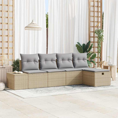 Havesofa Sæt 5 Stk. Polyrattan - Variant 3359359