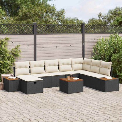 Havesofa Sæt 9 Stk. Polyrattan - Variant 3359659