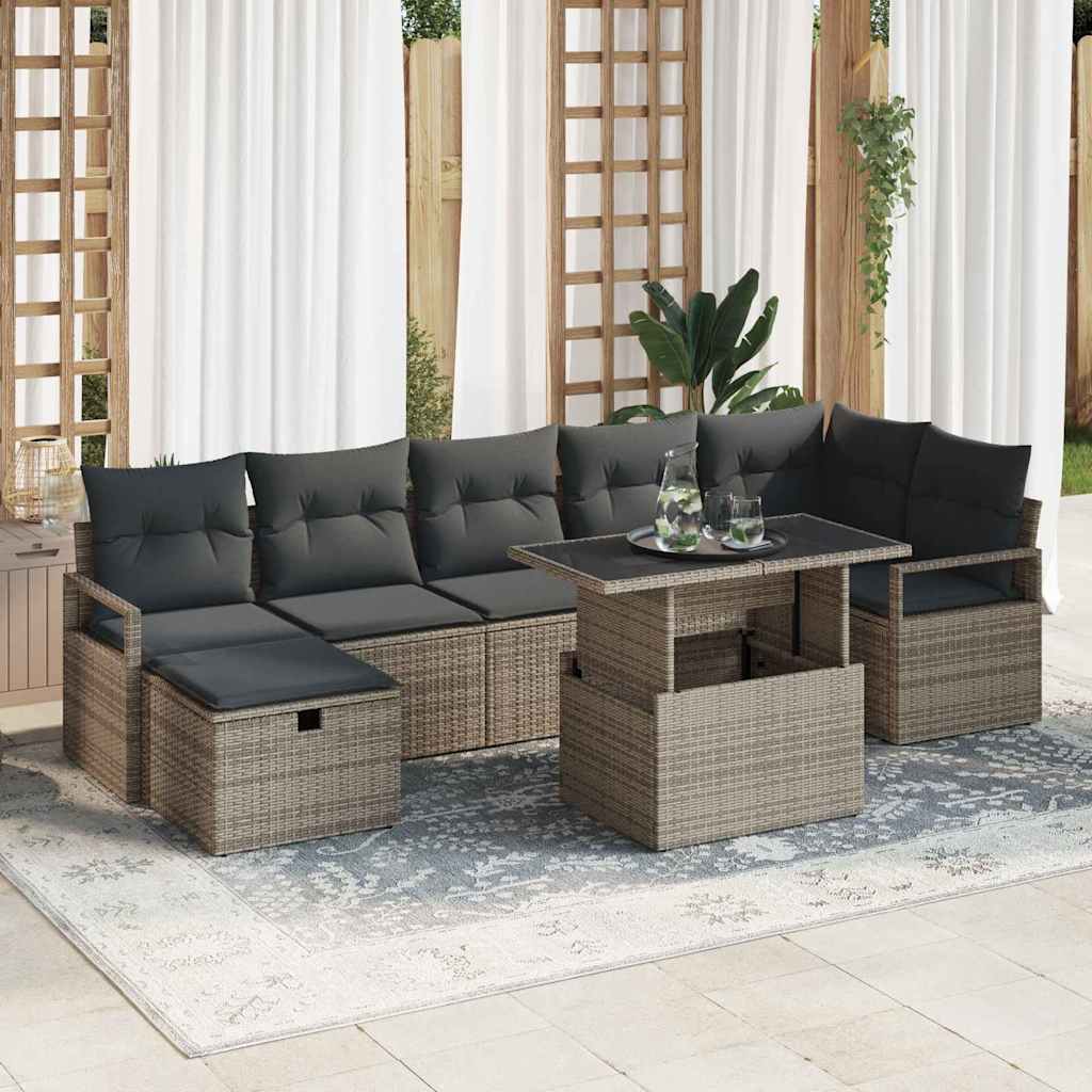 Havesofa Sæt 8 Stk. Polyrattan - Hovedbillede