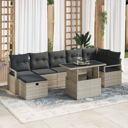 Havesofa Sæt 8 Stk. Polyrattan - Variant 3359809
