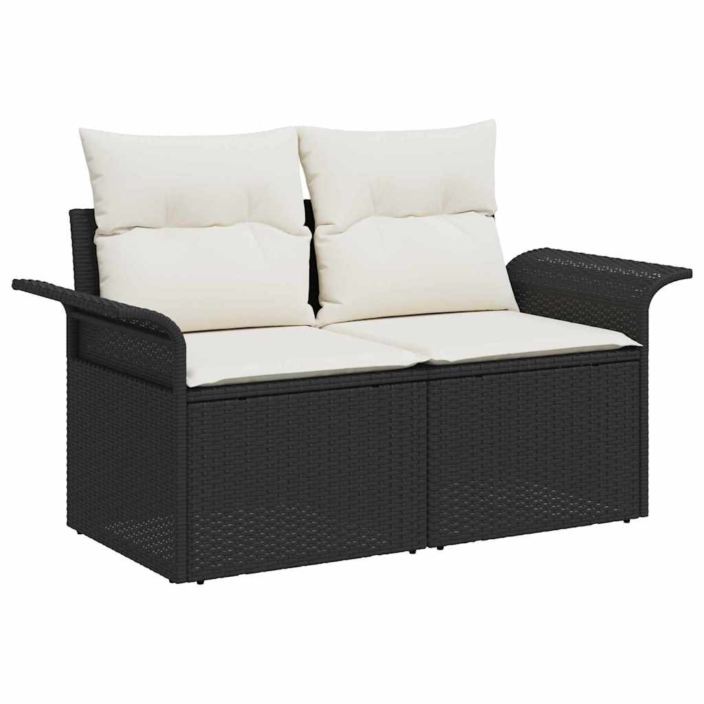 Havesofa Sæt Med Pude Med Opbevaring 7 Dele Polyrattan - Billede 4
