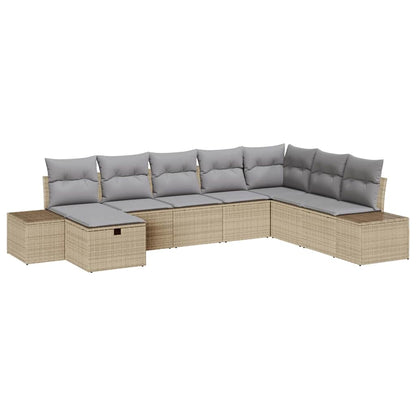 Havesofa Sæt 8 Stk. Polyrattan - Billede 2