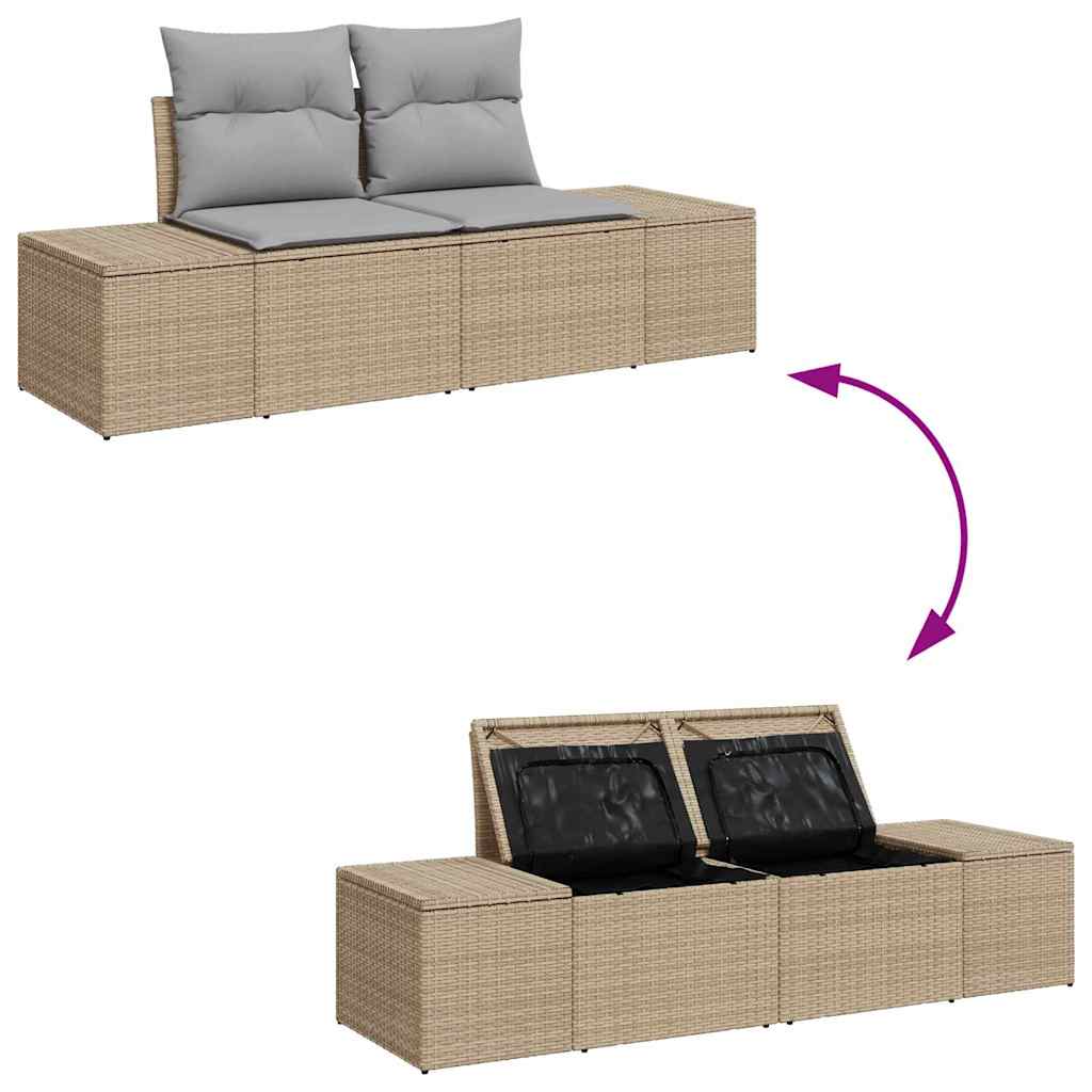 Havesofa Sæt 8 Stk. Polyrattan - Billede 10