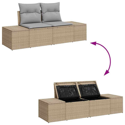 Havesofa Sæt 8 Stk. Polyrattan - Billede 10