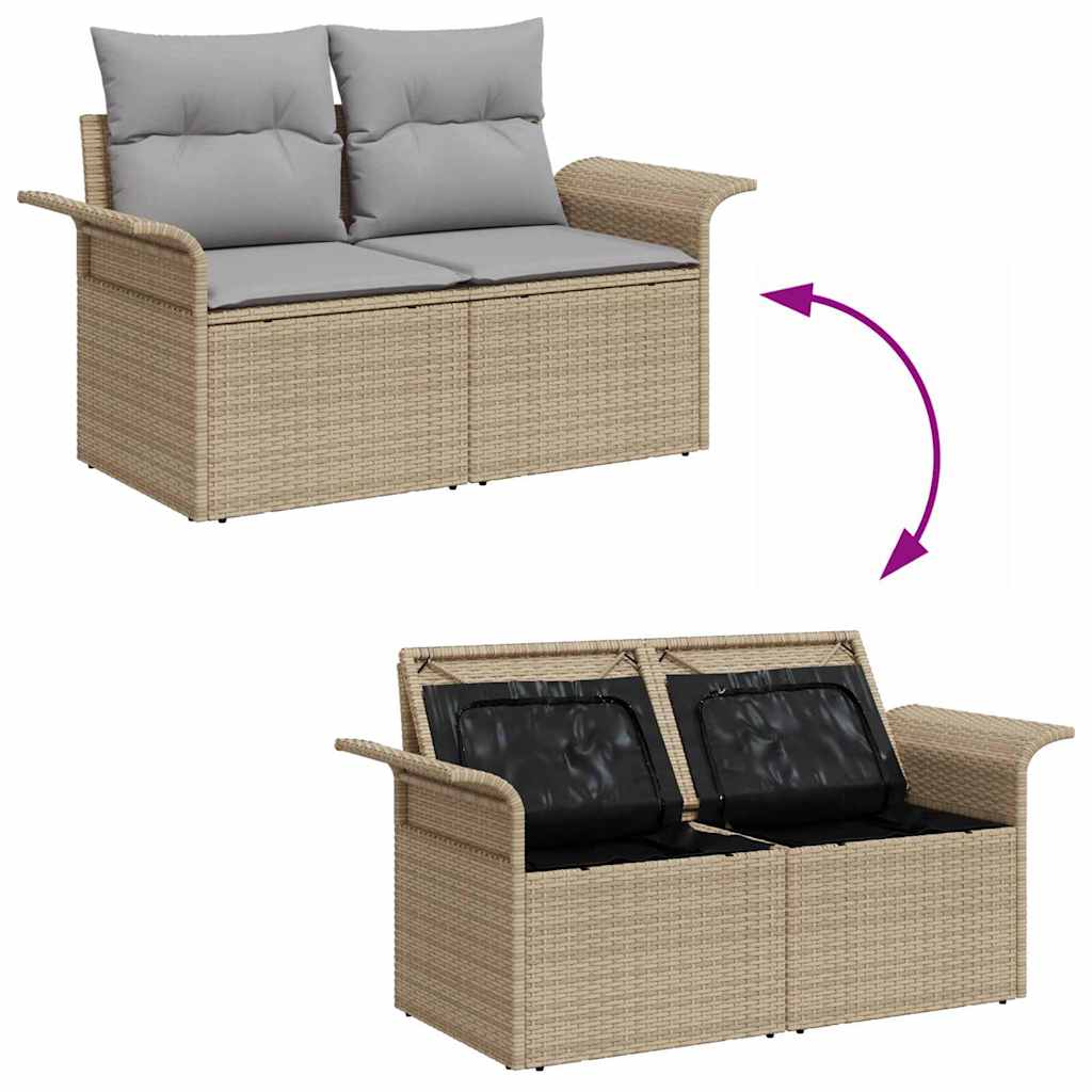 Havesofa Sæt 7 Stk. Poly Rattan - Billede 11