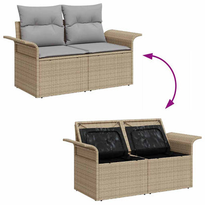 Havesofa Sæt 7 Stk. Poly Rattan - Billede 11