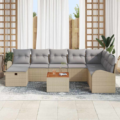 Havesofa Sæt 9 Stk. Poly Rattan - Billede 3