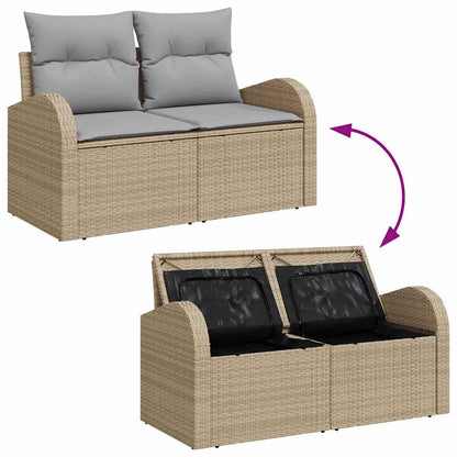 Havesofa Sæt 9 Stk. Poly Rattan - Billede 11