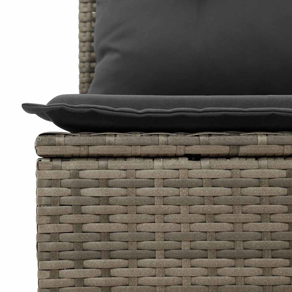 Havesofa Sæt Med Pude Med Opbevaring 7 Dele Poly Rattan - Billede 10