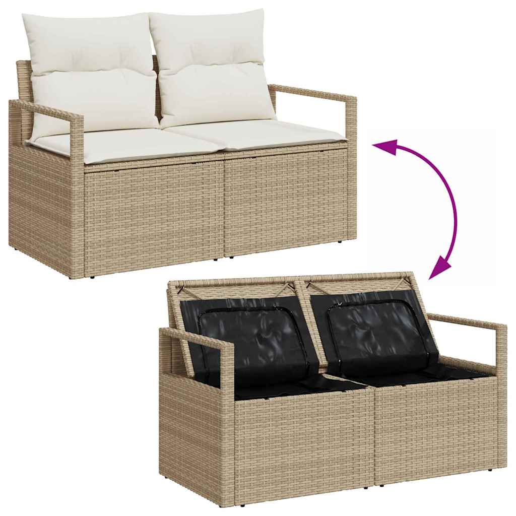 Havesofa Sæt 6 Stk. Polyrattan - Billede 11