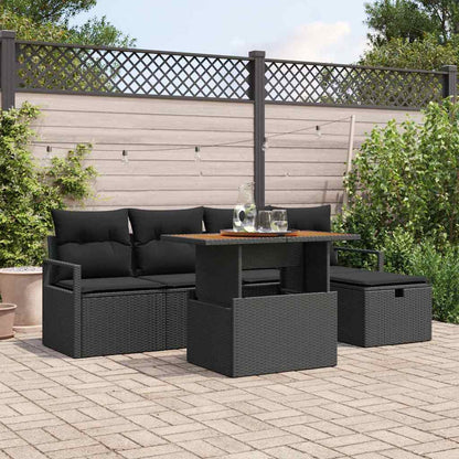 Havesofa Sæt 6 Stk. Polyrattan - Variant 3361324