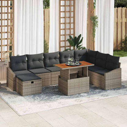 Havesofa Sæt 9 Stk. Polyrattan - Variant 3361370