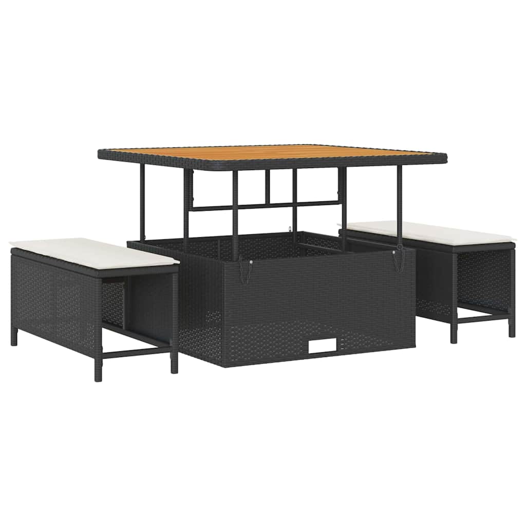 Havesofa Sæt 9 Dele Polyrattan - Billede 6
