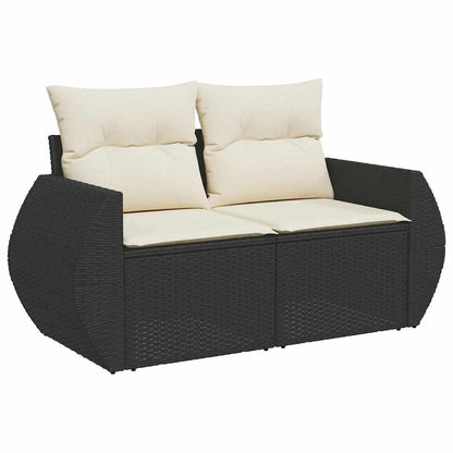 Havesofa Sæt Med Pude Med Opbevaring 9 Dele Polyrattan - Billede 6