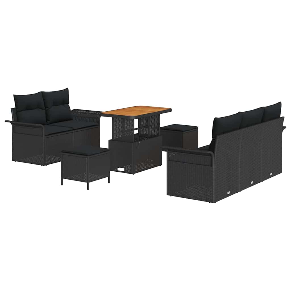 Havesofa Sæt Med Pude 8 Dele Polyrattan - Billede 2