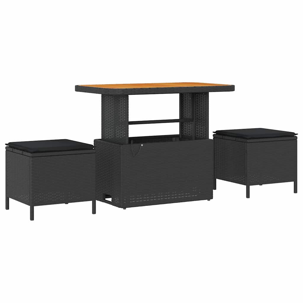 Havesofa Sæt Med Pude 8 Dele Polyrattan - Billede 4