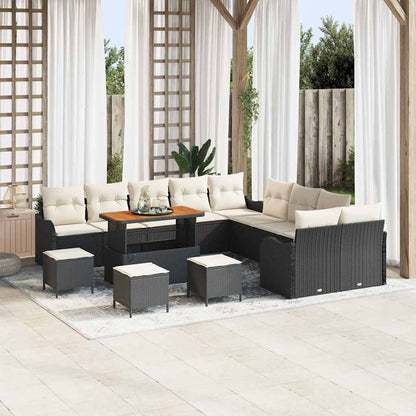 Havesofa Sæt Med Pude 13 Dele Polyrattan - Variant 3362330