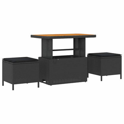 Havesofa Sæt Med Pude 8 Dele Polyrattan - Billede 6