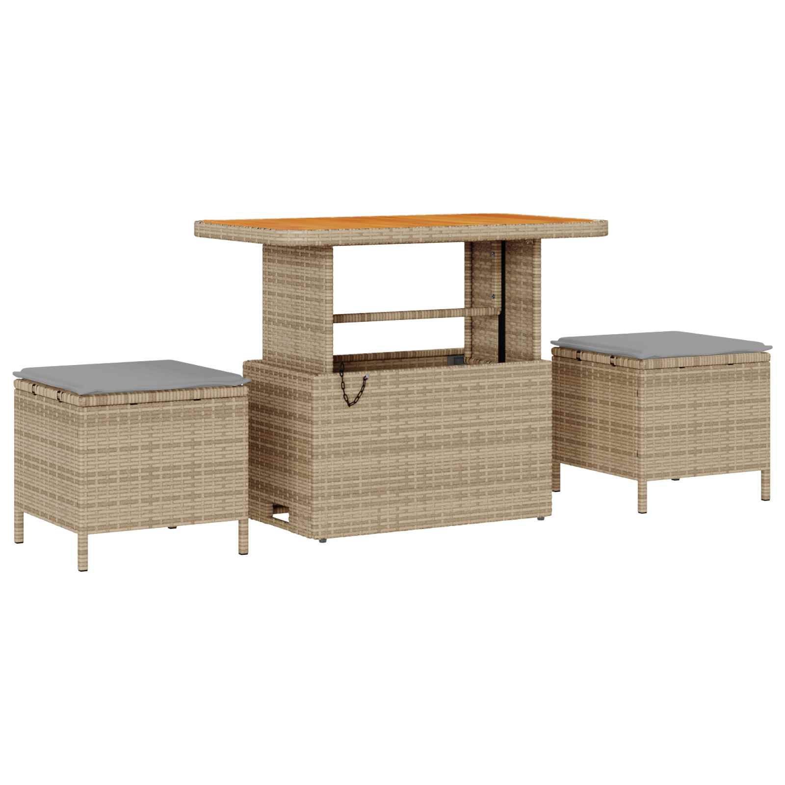 Havesofa Sæt 10 Dele Polyrattan - Billede 6