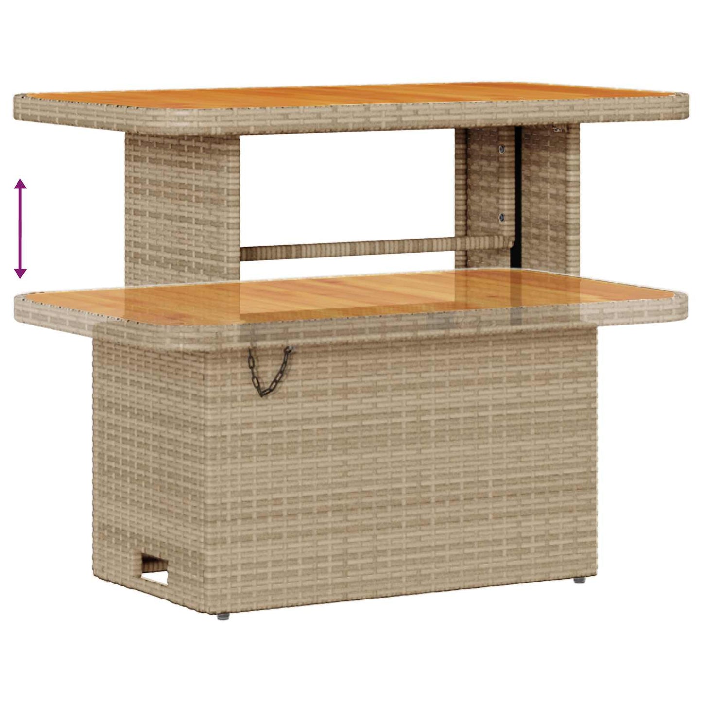 Havesofa Sæt 10 Dele Polyrattan - Billede 8