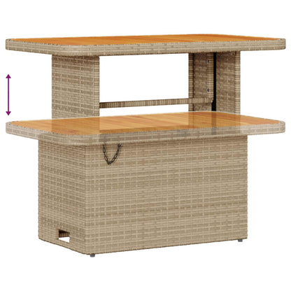 Havesofa Sæt 10 Dele Polyrattan - Billede 8