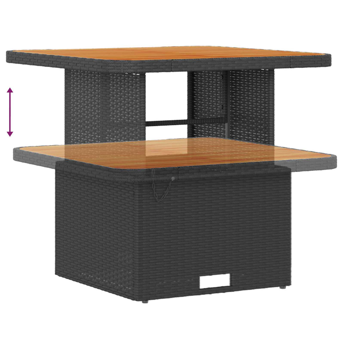 Havesofa Sæt 8 Dele Polyrattan - Billede 8
