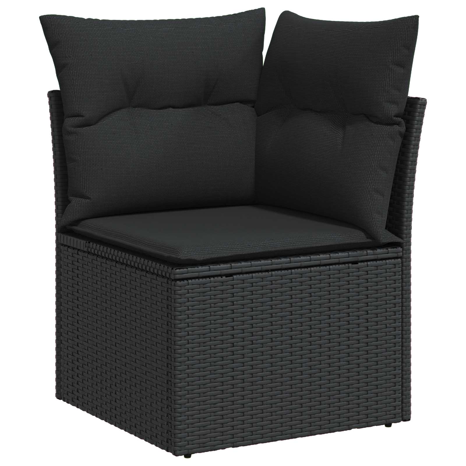 Havesofa Sæt Med Pude 11 Dele Polyrattan - Billede 7