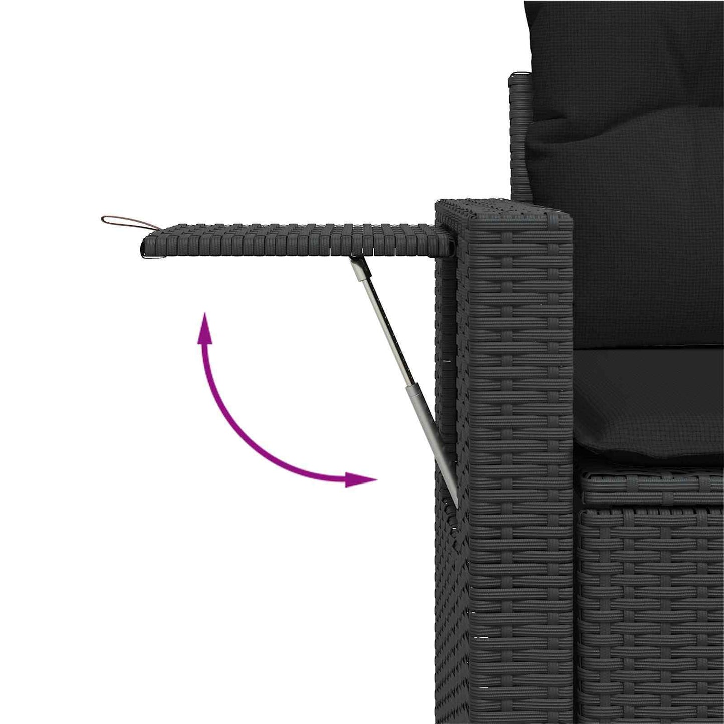 Havesofa Sæt Med Pude 11 Dele Polyrattan - Billede 14