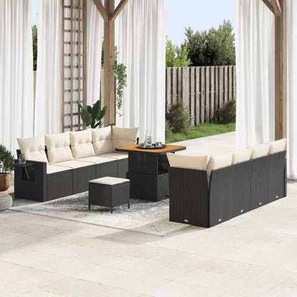 Havesofa Sæt Med Pude 11 Dele Polyrattan - Variant 3363665