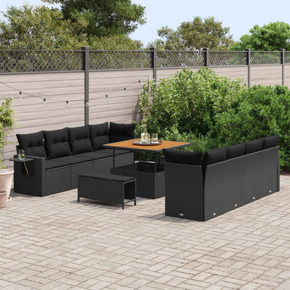 Havesofa Sæt Med Pude 11 Dele Polyrattan - Variant 3363674