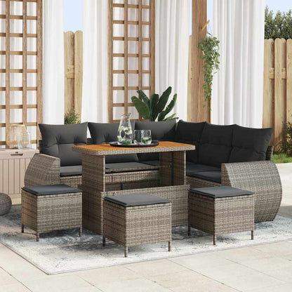Havesofa Sæt Med Pude Med Opbevaring 8 Dele Polyrattan - Variant 3363833