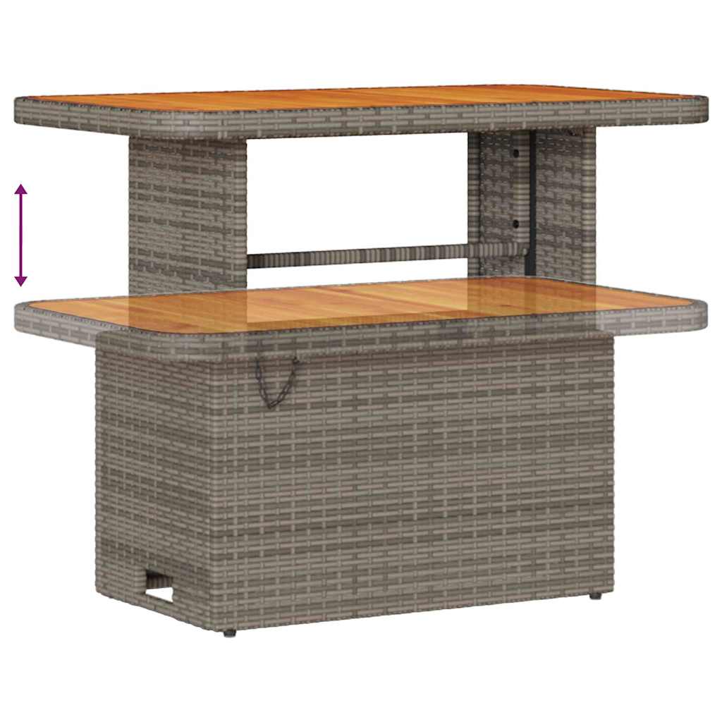 Havesofa Sæt Med Opbevaring 9 Dele Poly Rattan - Billede 9