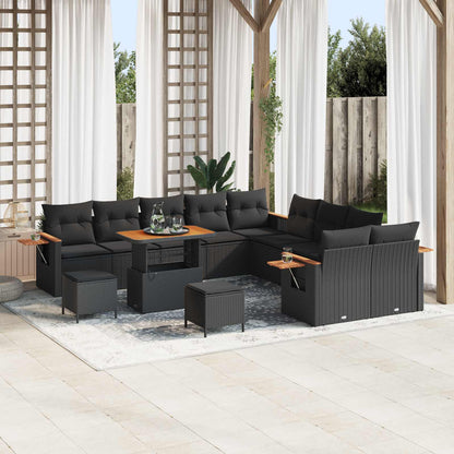 Havesofa Sæt Med Pude 17 Dele Polyrattan - Variant 3365184