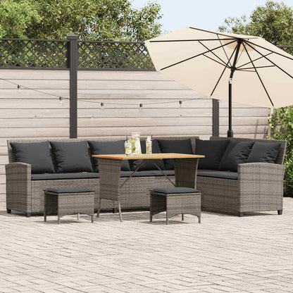 Sofasæt Til Haven 4 Dele Med Hynder L-formet Polyrattan - Variant 3365326