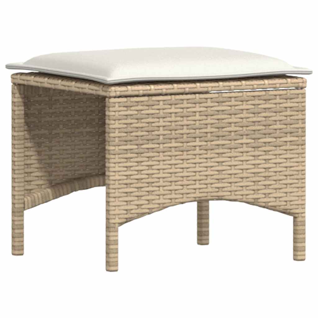 Sofasæt Til Haven 4 Dele Med Hynder L-formet Polyrattan - Billede 6