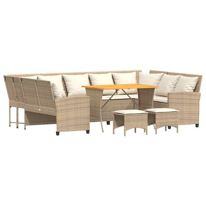 Sofasæt Til Haven 4 Dele Med Hynder Polyrattan - Billede 2