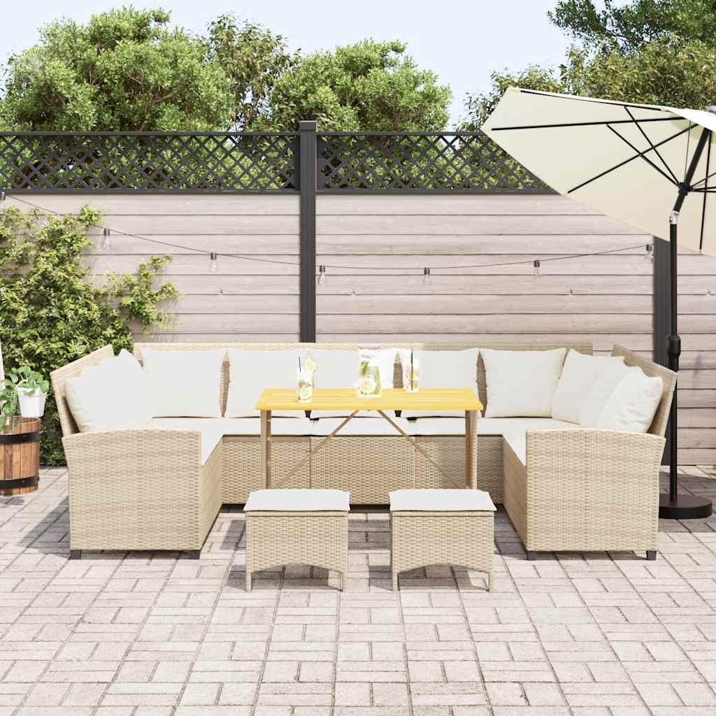Sofasæt Til Haven 4 Dele Med Hynder Polyrattan - Billede 3