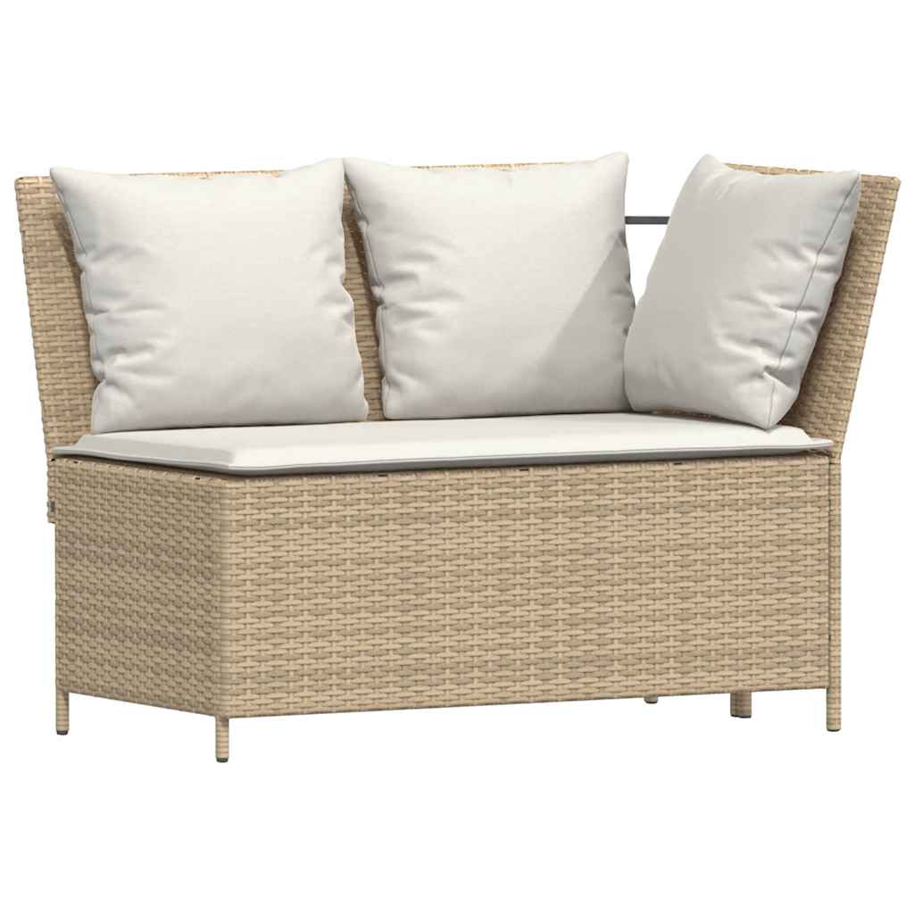 Sofasæt Til Haven 3 Dele Med Hynder Polyrattan - Billede 5