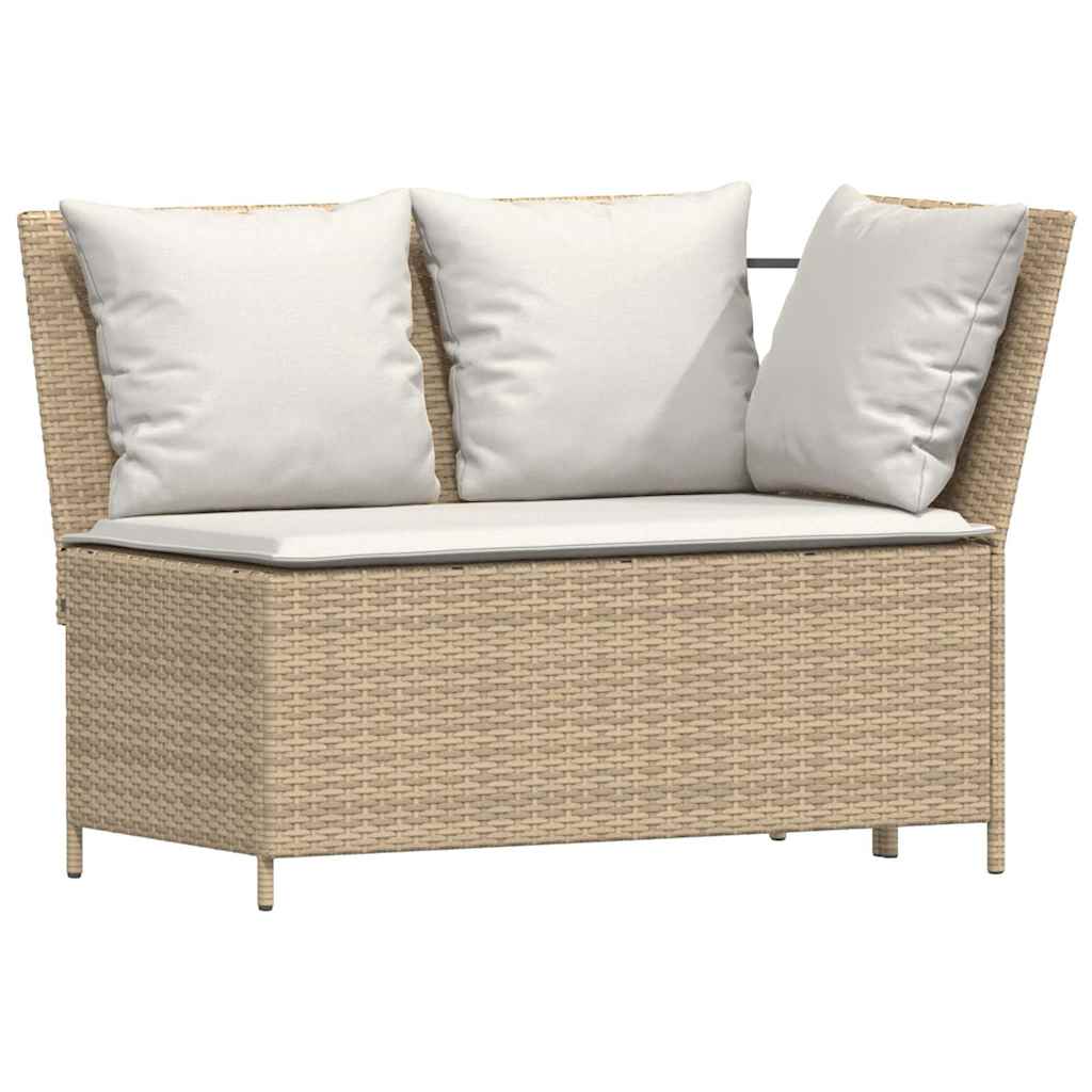 Sofasæt Til Haven 5 Dele Med Hynder Polyrattan - Billede 7