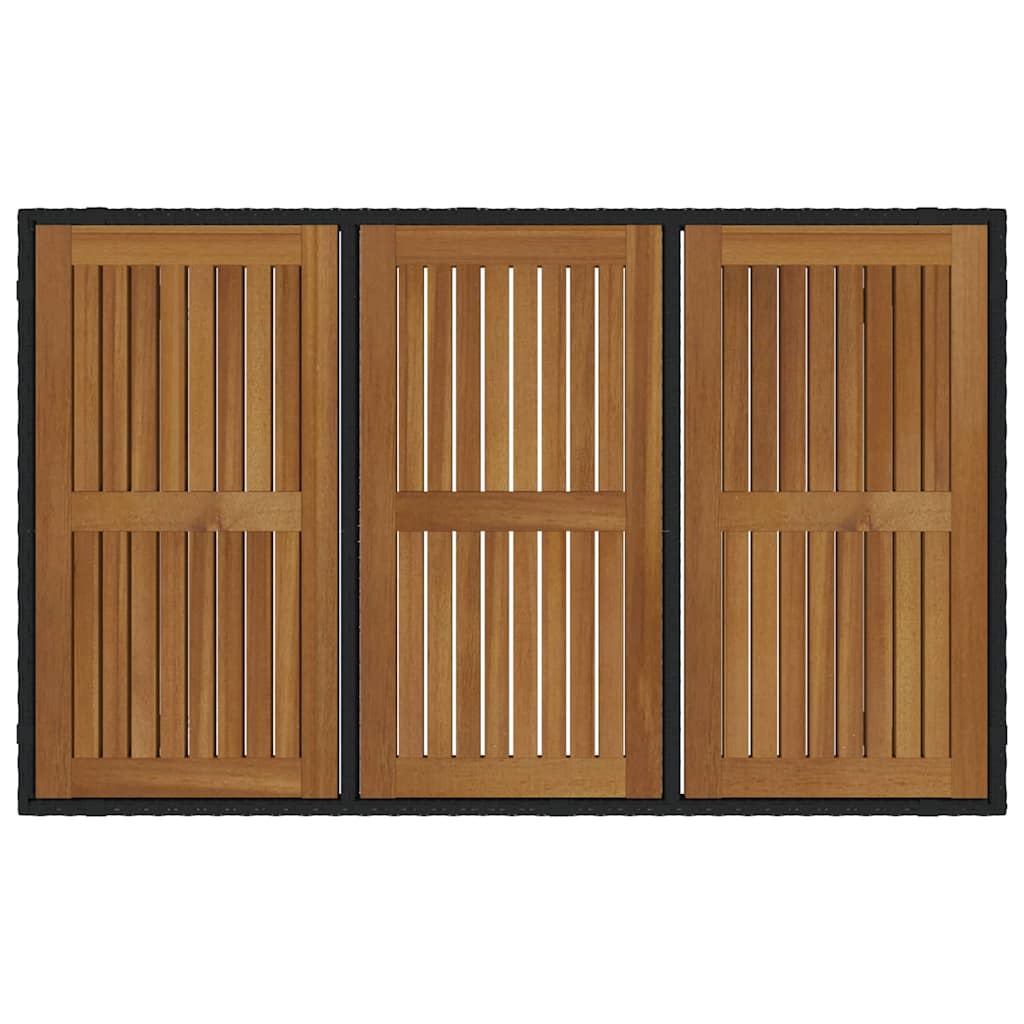 Have Spisebordssæt 7 Dele Og Brunt Polyrattan - Billede 8