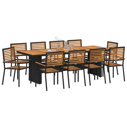 Have Spisebordssæt 11 Dele Og Brunt Polyrattan - Billede 3