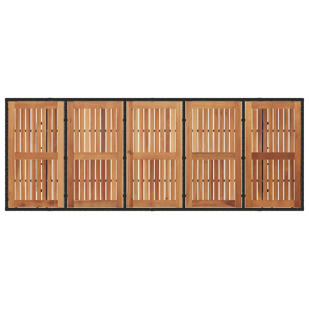 Have Spisebordssæt 11 Dele Og Brunt Polyrattan - Billede 8